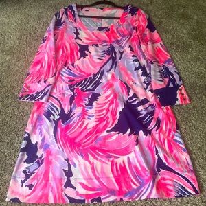 Lilly Pulitzer Pink, Navy, and White Dress NWT